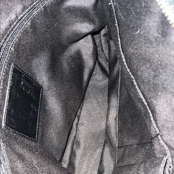 Coach Black Structured Tote Bag with Metallic Accents - Picture 9 of 12